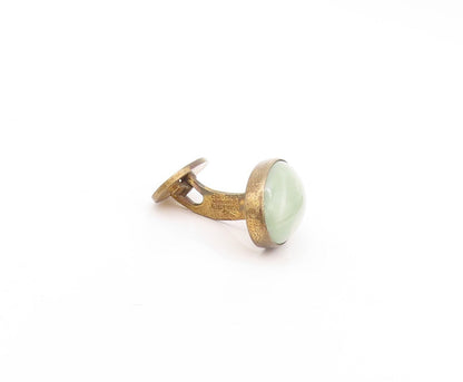 925 Sterling Silver Vintage Cuff Links DRAGSTED DENMARK Oval Gemstone TR3776