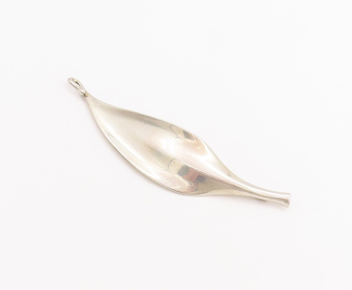 925 Sterling Silver Vintage Brooch Pin JONDELL Solid Spain Designer Leaf BP11075