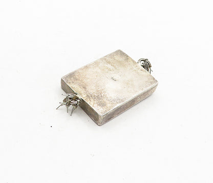 925 Sterling Silver  Vintage Petite Padlocks Republique Rwandaise Stamp TR1136