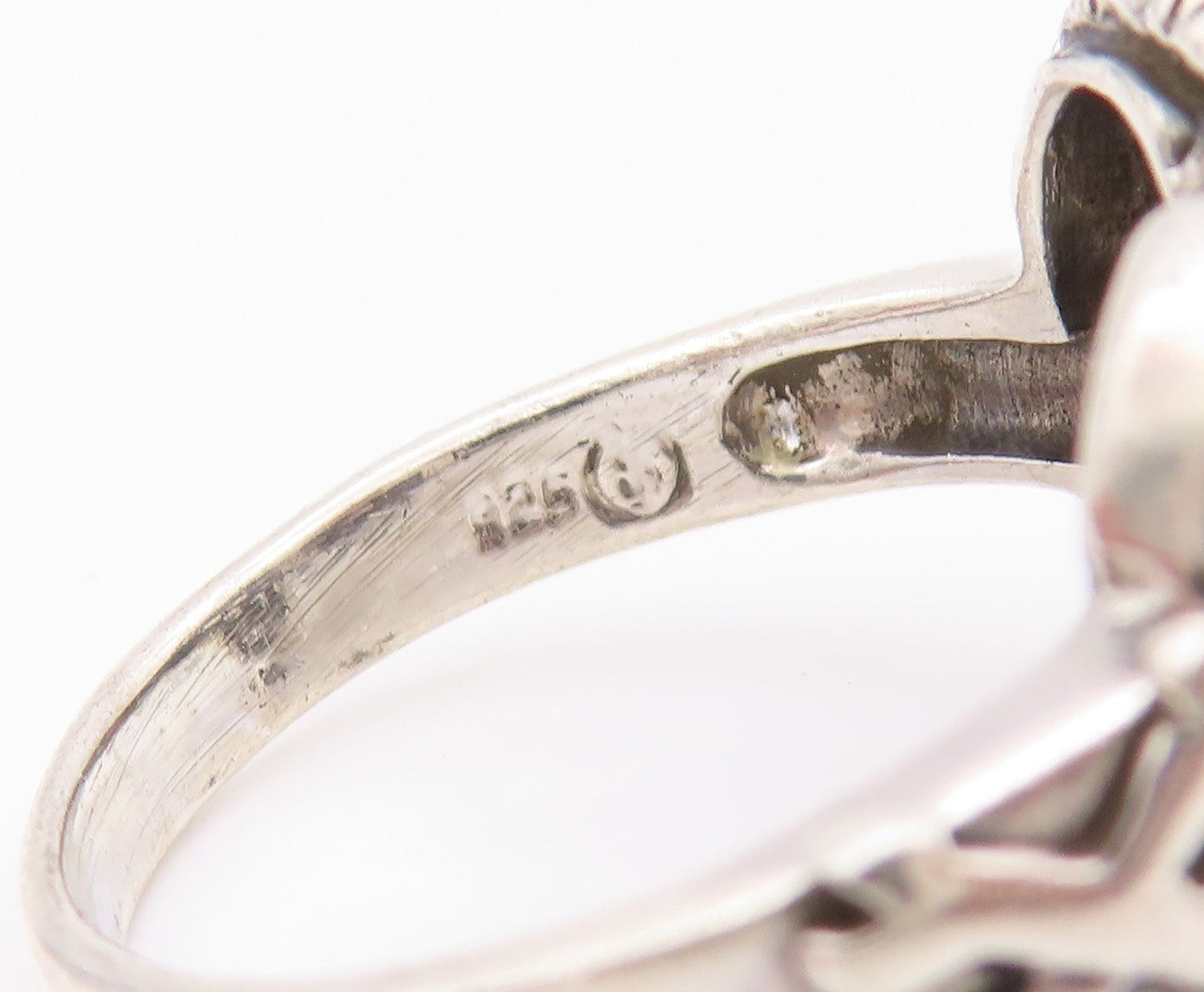 925 Sterling Silver Vintage Ring Two Skulls & Snake Biker Band  Sz 9  RG32403