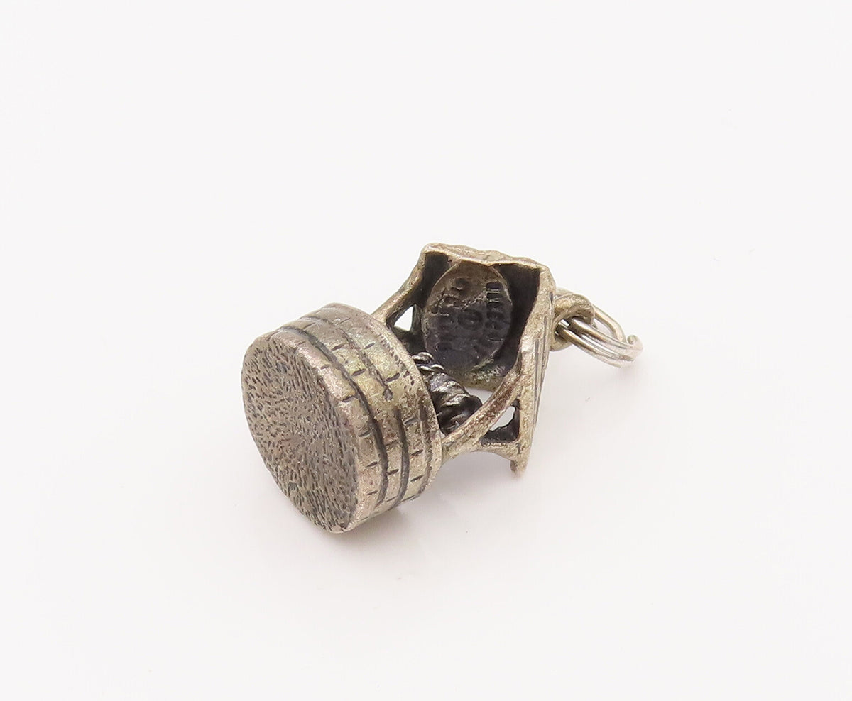 DANECRAFT 925 Sterling Silver  Vintage Mini Water Well Charm Pendant  PT22069