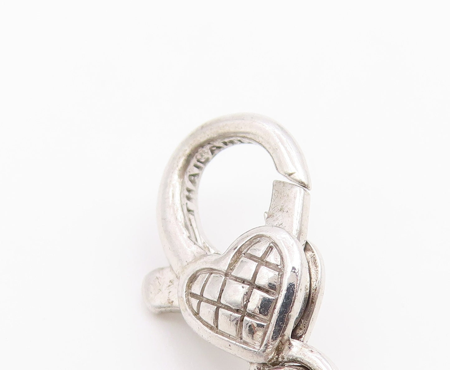 925 Sterling Silver Vintage Pendant JUDITH RIPKA Smoky Quartz Love Heart PT26650