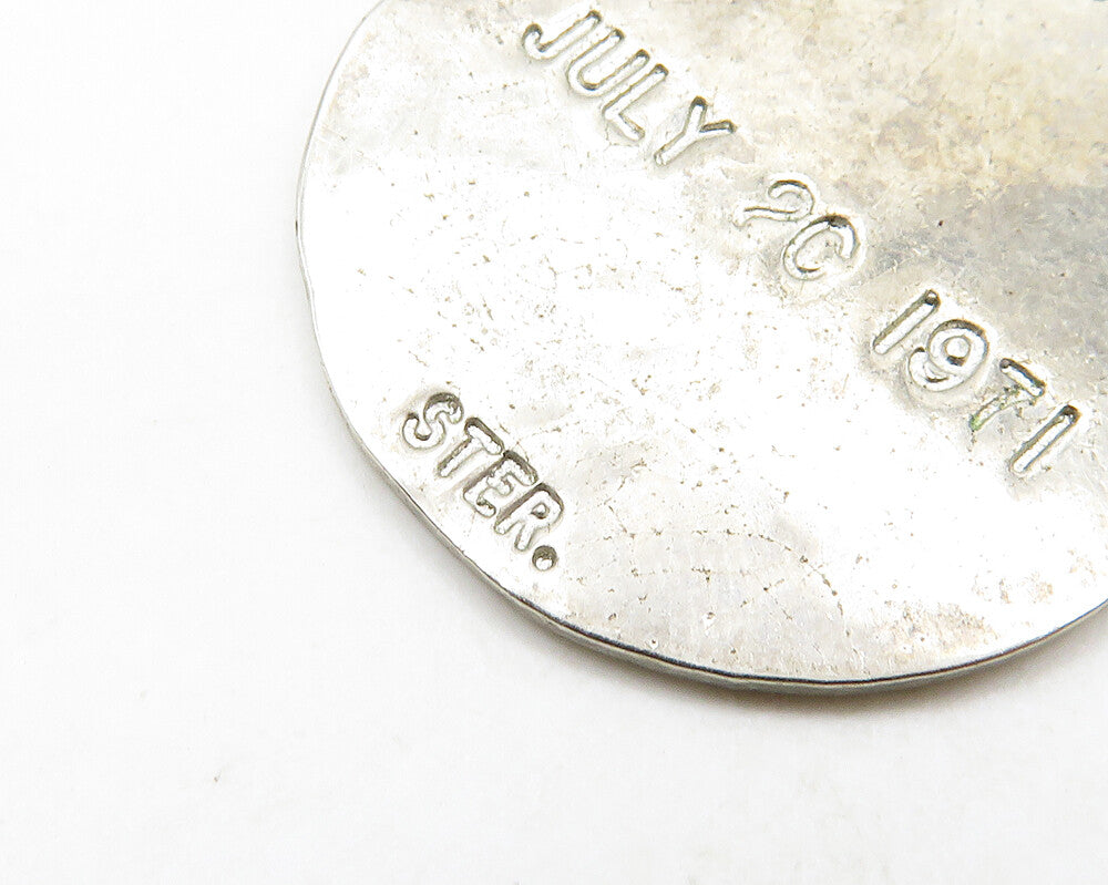 925 Sterling Silver  Vintage Apollo 15 Spacecraft 1971 Pendant  PT15516