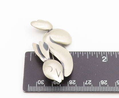 925 Sterling Silver Vintage Brooch Pin Modernist Abstract Rabbit Figure  BP12663