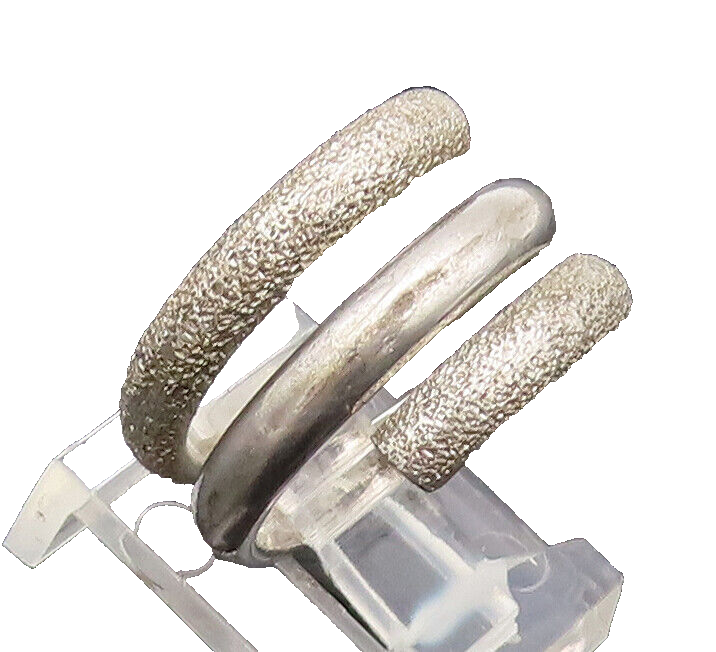 925 Silver Vintage Ring JOIELLE Designer Solid Spiral Coiled  Sz 6 RG27552