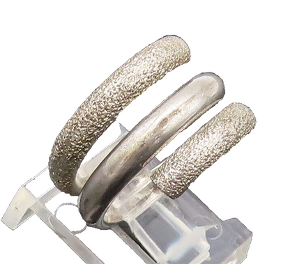 925 Silver Vintage Ring JOIELLE Designer Solid Spiral Coiled  Sz 6 RG27552