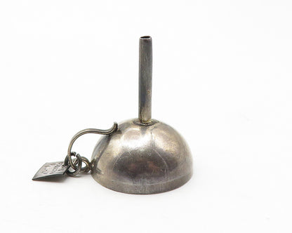 MEXICO 925 Sterling Silver  Vintage Oxidized Smooth Dome Trinket  TR1834