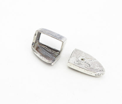 925 Sterling Silver  Vintage Fluted Detail Belt Loop & End Piece   TR1365