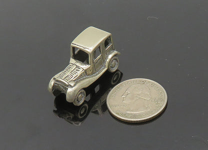 925 Sterling Silver  Vintage Dark Tone Old Fashioned Car Trinket  TR2805