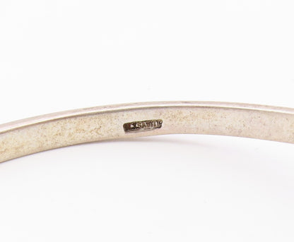 M.J. SAVITT 925 Silver   Vintage Tennis Rackets Bypass Cuff Bracelet  BT9100