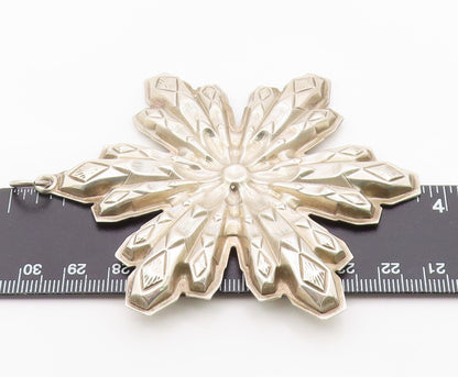 925 Sterling Silver Vintage Pendant GORHAM 1974 Christmas Snowflake  PT26325