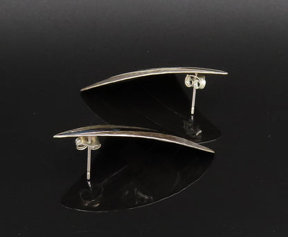 PEARCE 925 Silver  Vintage Polished & Hammered Wings Drop Earrings  EG12137