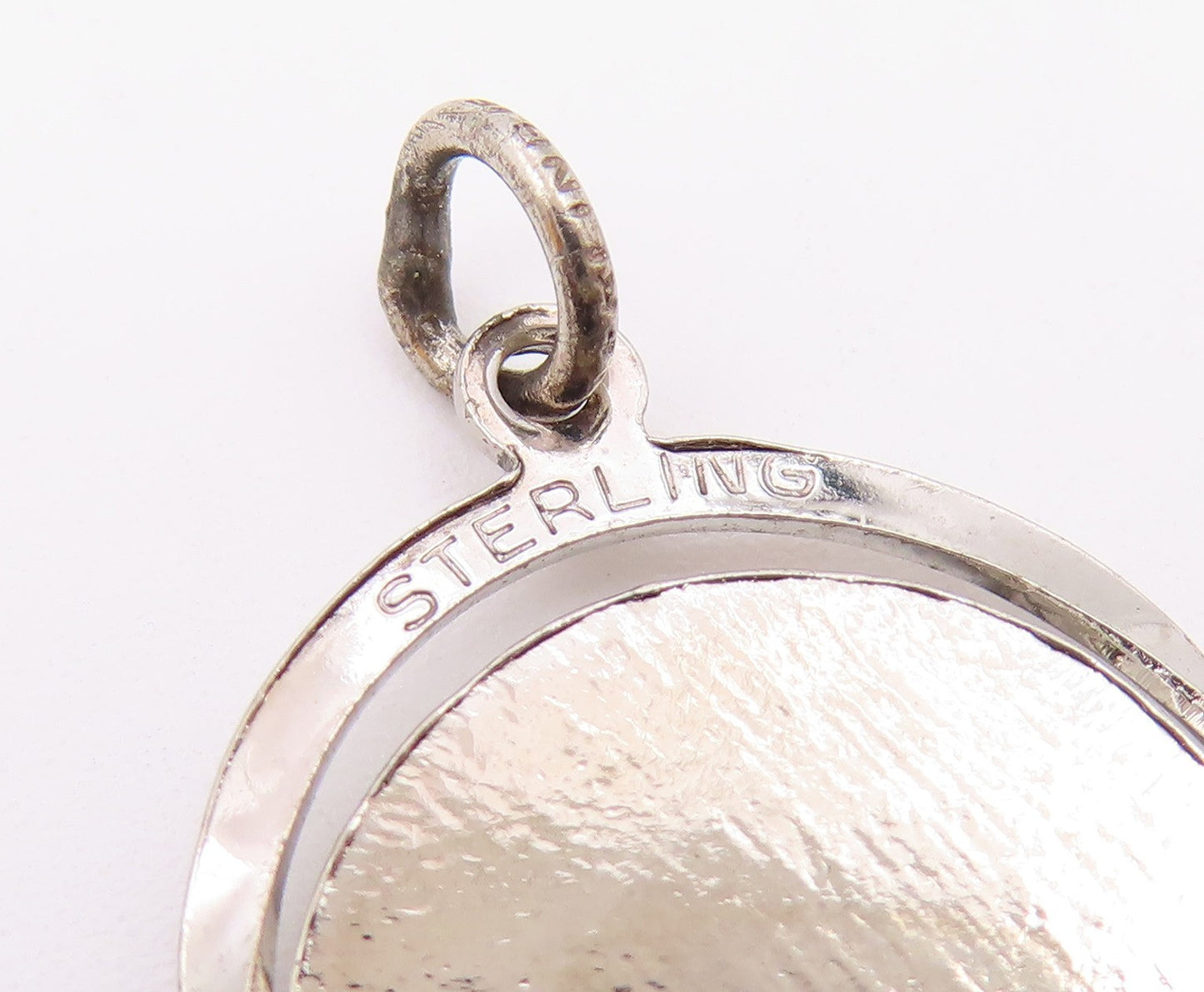 925 Silver Vintage Enamel Bushkill Falls Pennsylvania Pendant (SPINS) PT21337