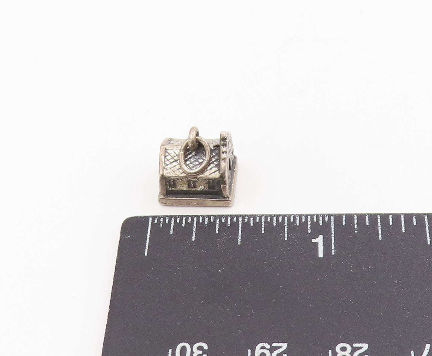925 Sterling Silver Vintage Pendant Miniature San Antonio Mission Church PT25646