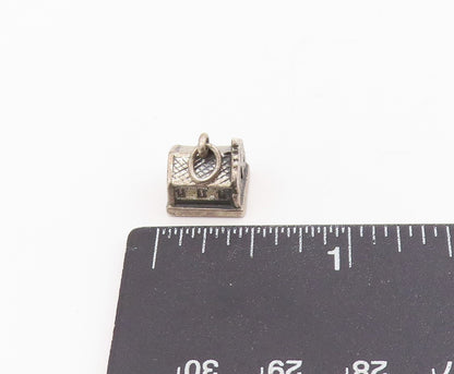 925 Sterling Silver Vintage Pendant Miniature San Antonio Mission Church PT25646