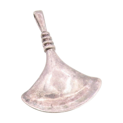 925 Sterling Silver Vintage Pendant RLM STUDIO Modernist Fan Shape Charm PT25255