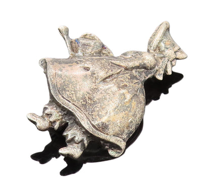 925 Silver  Vintage Antique Faceless Lady With Scarf Brooch Pin  BP10099