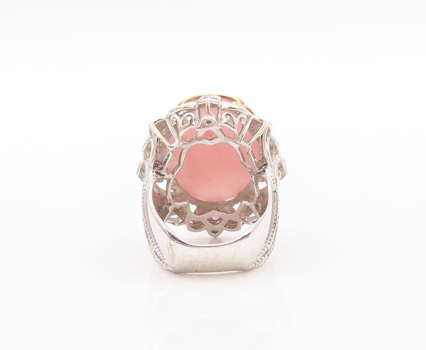 925 Sterling Silver Vintage Ring MICHAEL VALITUTTI Oval Gemstone  Sz 5.5 RG32471