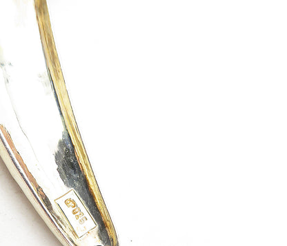 DOUG PAULUS 925 Silver  Vintage Shiny Hammered Detail Chain Necklace  NE1560