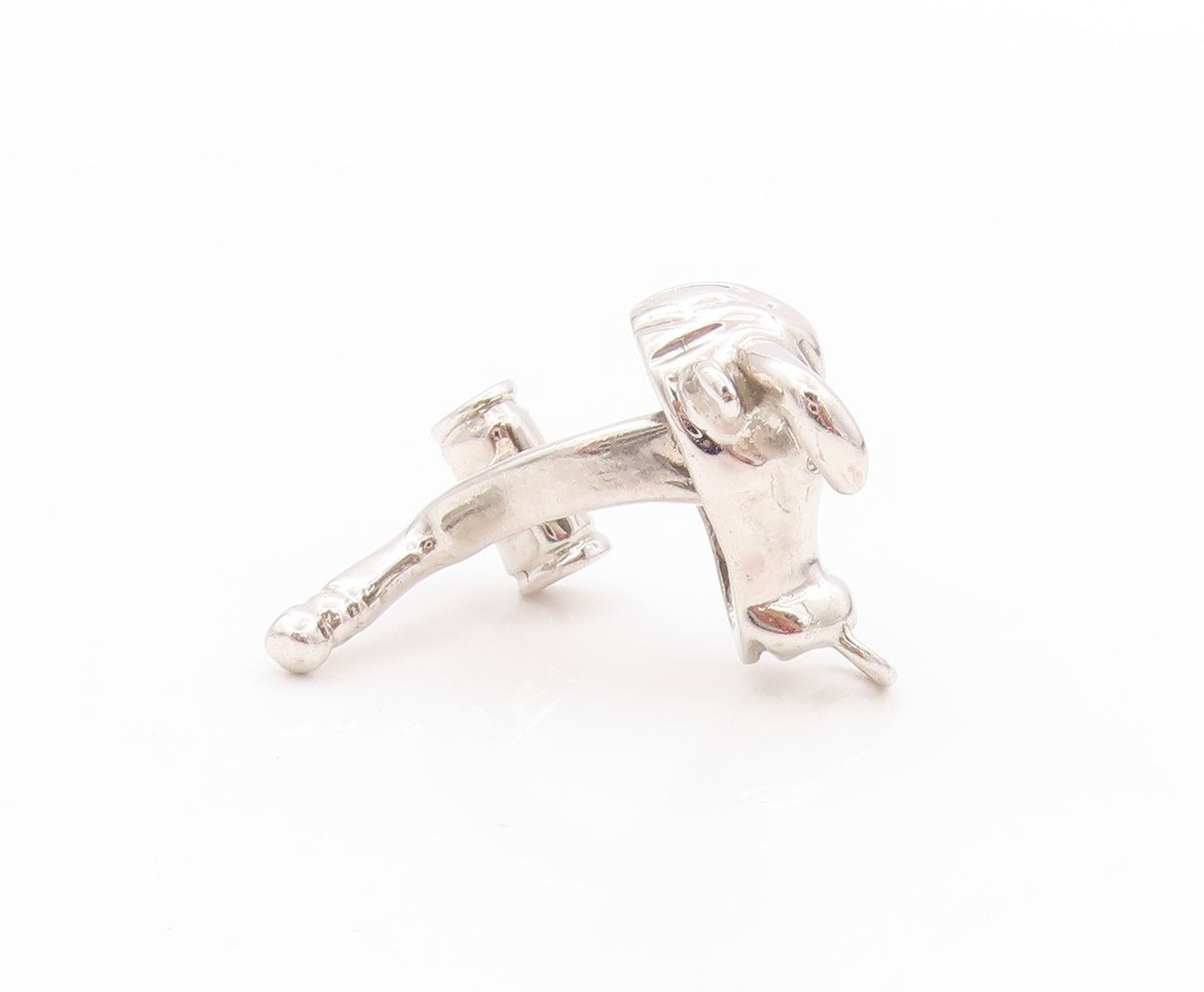 925 Sterling Silver Vintage Cuff Links Bear & Bull Stock Market Trader  TR3942