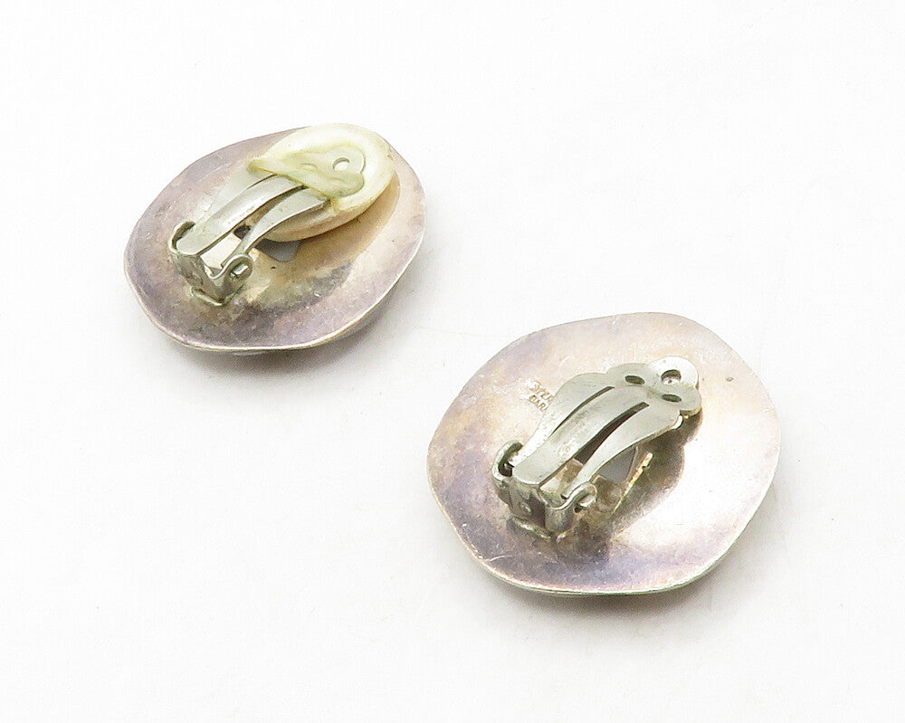 BARRA 925 Silver  Vintage Dark Tone Love Knot Non Pierce Earrings  EG6770