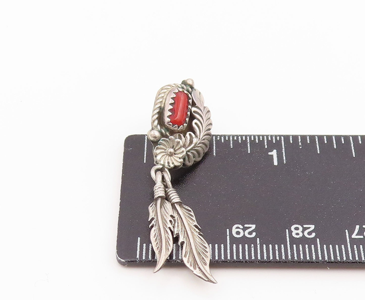 925 Sterling Silver Vintage Earrings NAVAJO Multi Gemstone Single Lot  EG14289