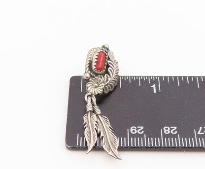 925 Sterling Silver Vintage Earrings NAVAJO Multi Gemstone Single Lot  EG14289