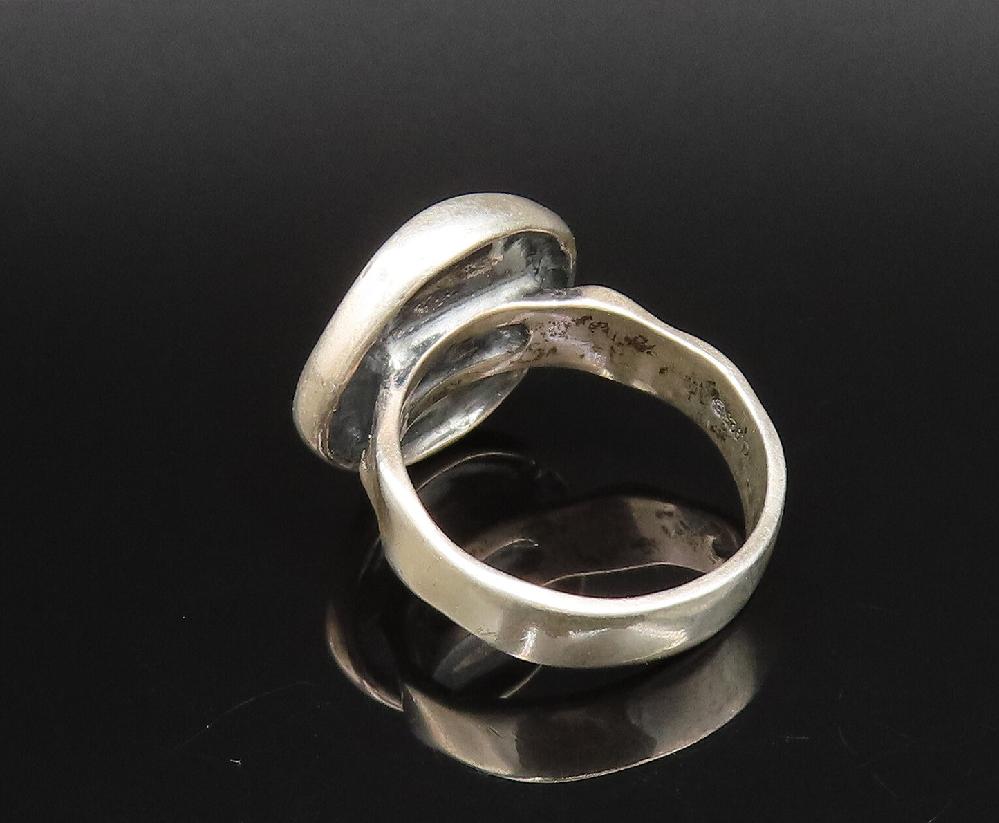 CAROLYN POLLACK 925 Silver  Vintage Chinese Character Dent Ring Sz 11  RG25962