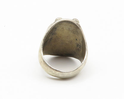 925 Sterling Silver  Vintage Anyolite Smooth Cocktail Ring Sz 10  RG14686