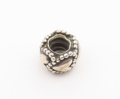 925 Sterling Silver Vintage Pendant PANDORA Love Hearts Motif  Bead  PT26618