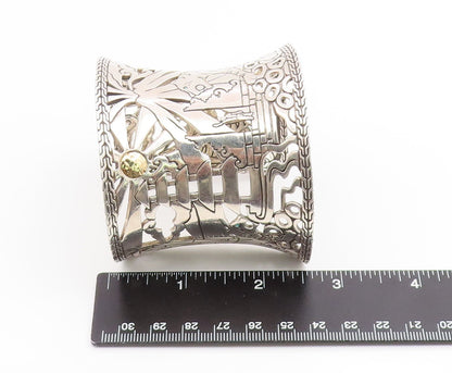 925 Sterling Silver Vintage Bracelet JOHN HARDY Large Macan Rare BT11910