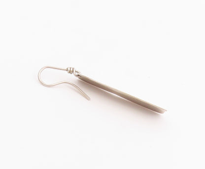 925 Sterling Silver Vintage Earrings Minimalist Rectangular Dangles  EG14470