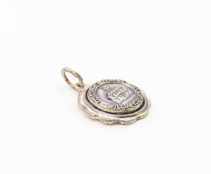 925 Sterling Silver  Vintage Governor's Palace Charm Pendant  PT20447
