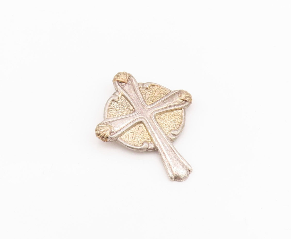 925 Sterling Silver Vintage Pendant GORHAM Antique Religious Cross  PT24250