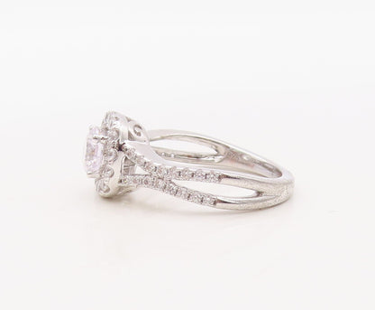 925 Sterling Silver Vintage Ring Designer Round Cutout CZ Inlay  Sz 7  RG30937