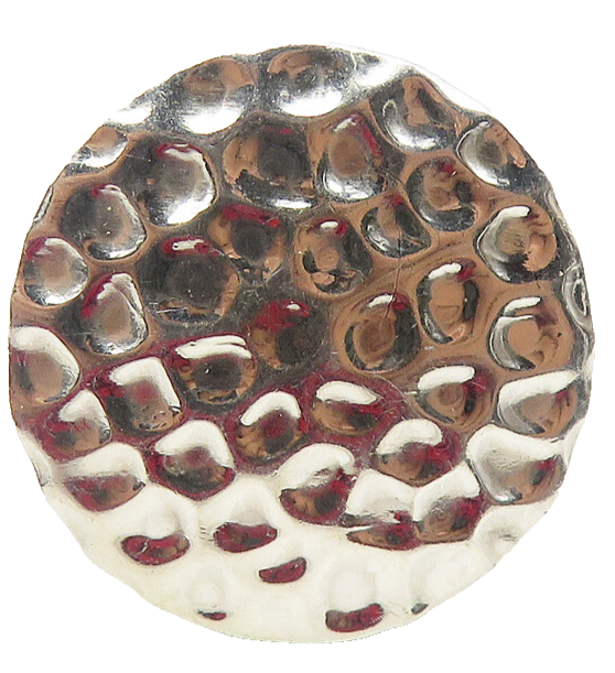925 Sterling Silver  Vintage Shiny Hammered Dome Cocktail Ring Sz 7  RG12033