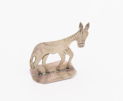 TAXCO MEXICO 925 Sterling Silver Vintage Etched Standing Horse Trinket TR3287