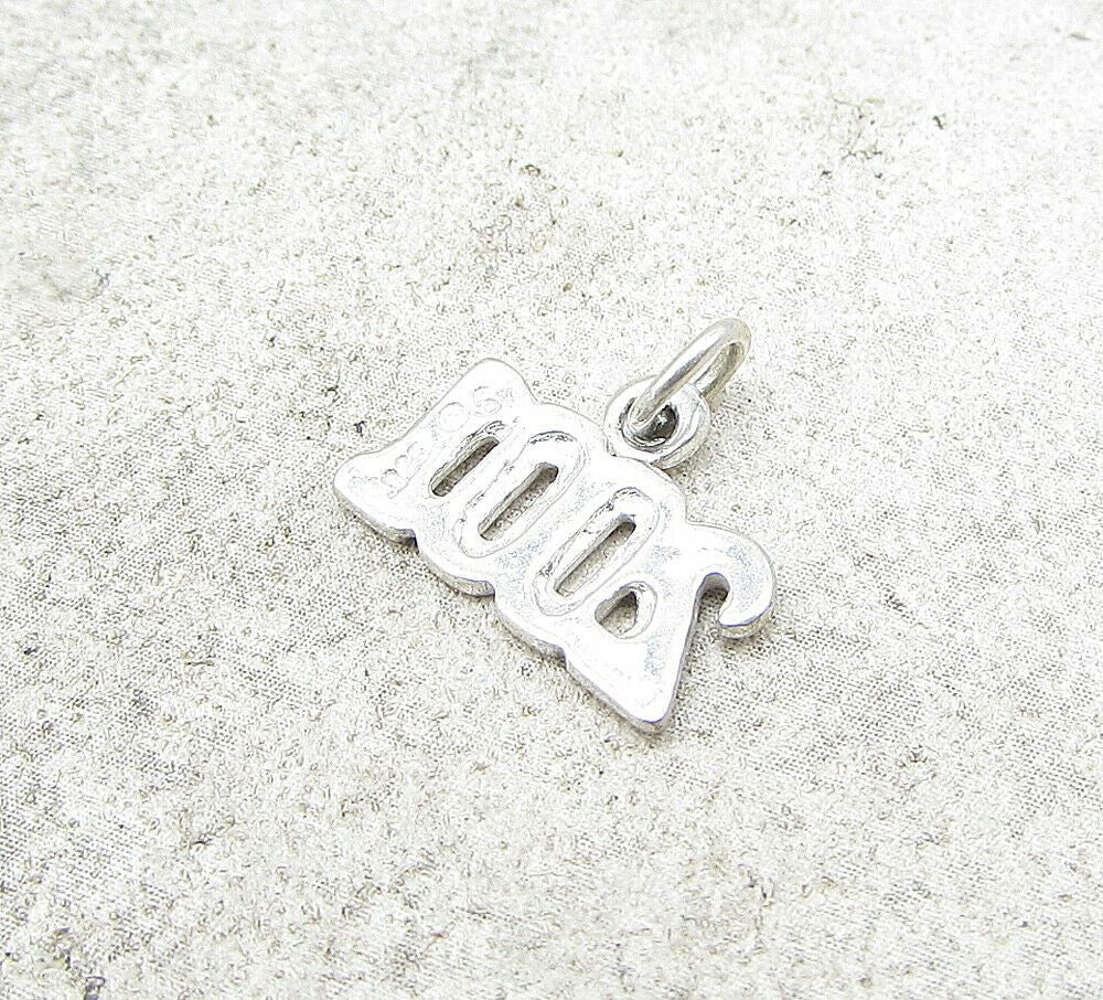 925 Sterling Silver Cloud 2001 Charm Pendant  PT1005