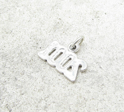 925 Sterling Silver Cloud 2001 Charm Pendant  PT1005