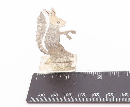 925 Sterling Silver Vintage Paper Weight MACIEL MEXICO Etched Rabbit  TR3912