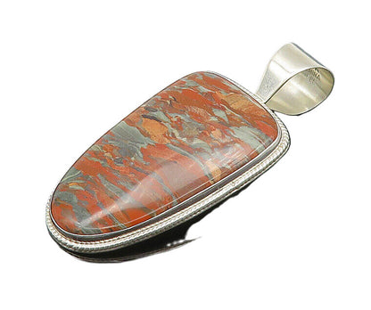 DTR JAY KING 925 Sterling Silver  Vintage Striped Jasper Pendant  PT16567