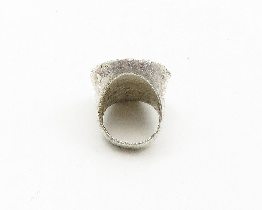925 Sterling Silver  Vintage Tiger's Eye Oval Cocktail Ring Sz 7.5  RG19160