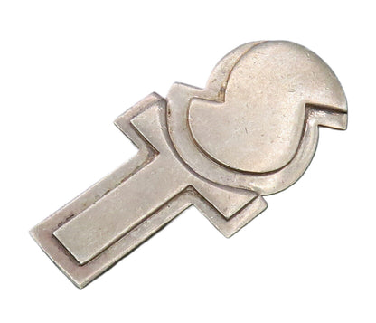 ROBIN KAHN 925 Sterling Silver   Vintage Fire & Cross Motif Pendant  PT20646