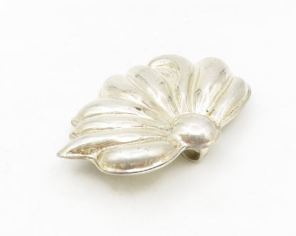 MEXICO 925 Sterling Silver  Vintage Shiny Hollow Flower Brooch Pin  BP4286