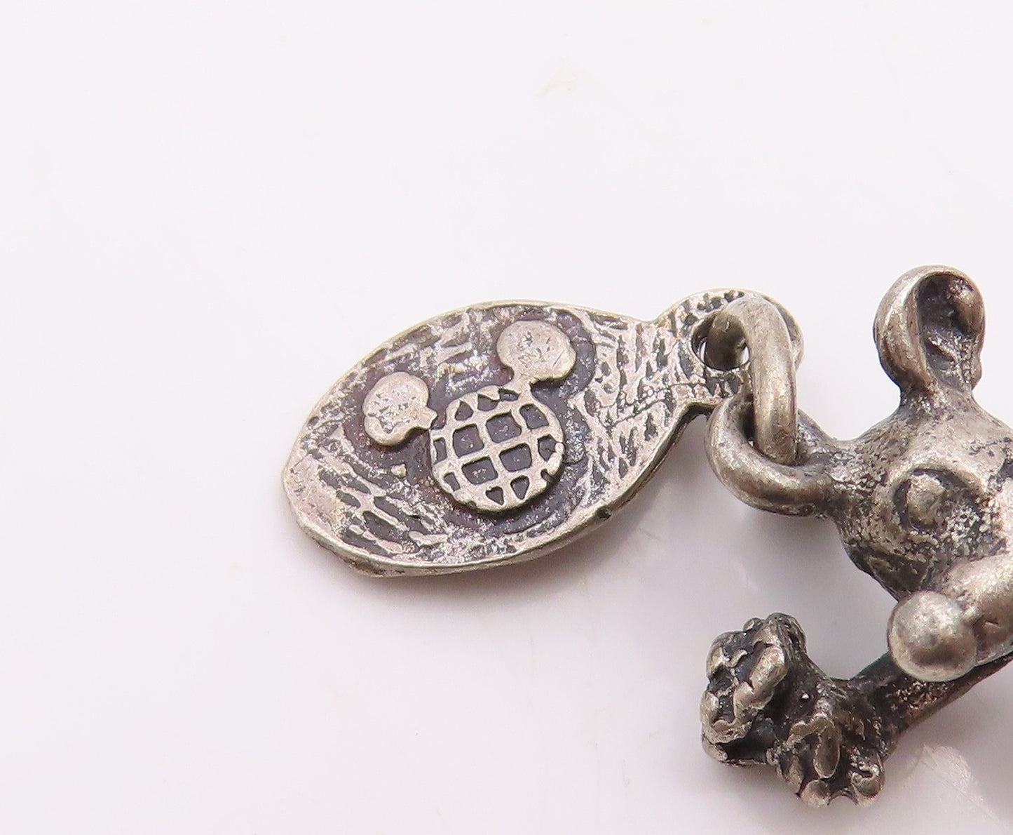 WALT DISNEY 925 Sterling Silver  Vintage Petite Mikey Mouse Pendant  PT17041