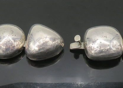ZINA 925 Sterling Silver Vintage Multi Shaped Large Heavy Necklace NE3603