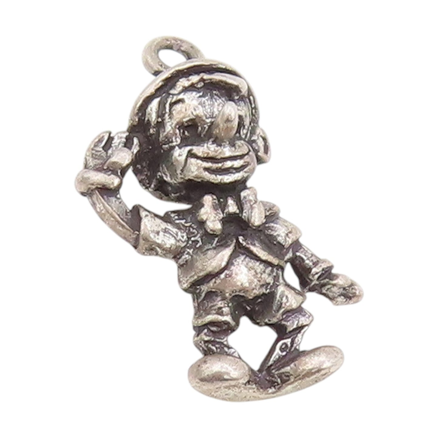 925 Sterling Silver Vintage Pendant 3D Disney Pinocchio Puppet Charm  PT25225