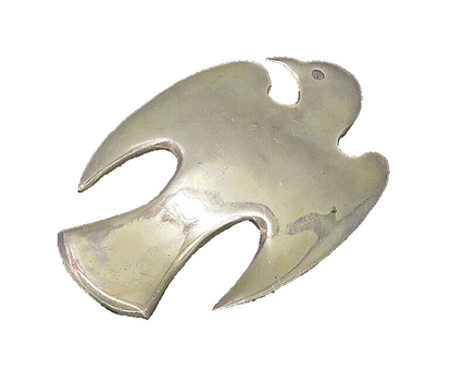 925 Sterling Silver  Vintage Antique Smooth Bird Silhouette Brooch Pin  BP9275