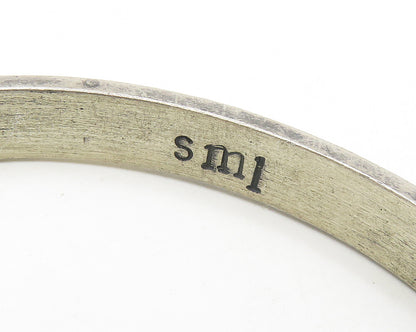 SAMUEL M. LEVI 925 Sterling Silver Vintage Femme Not Frail Cuff Bracelet  BT7146