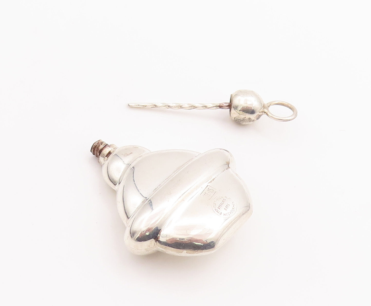 925 Sterling Silver Vintage Pendant MEXICO Designer Perfume Bottle OPENS PT23209